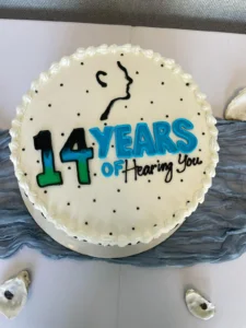 14 year anniversary cake.