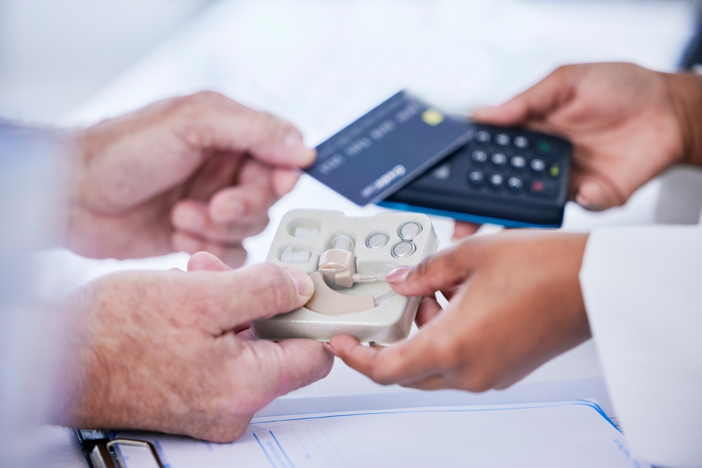 credit card transaction and hearing aids